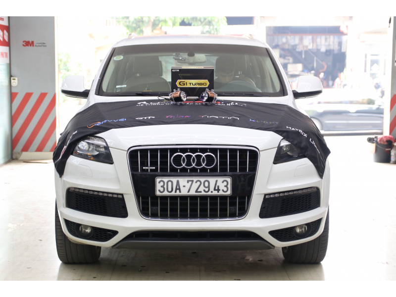 Độ đèn nâng cấp ánh sáng Bi gầm Henvvei G1 Turbo tăng sáng cho Audi Q7